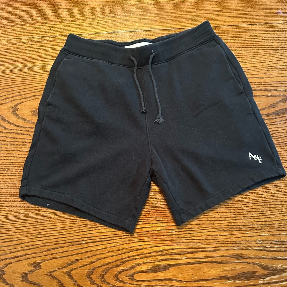 Abercrombie & Fitch Black Bermudas with Elastic Waistband